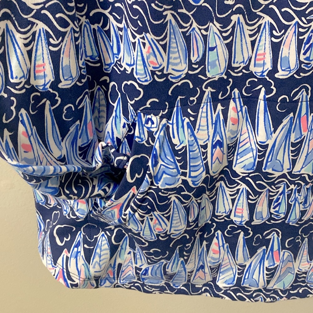 LILLY PULITZER sails & stripes captain pullover top size XL new with tags - Picture 3 of 9